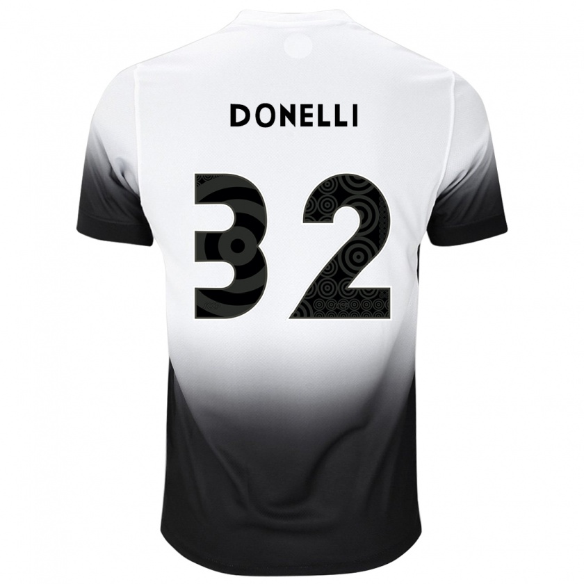 Kandiny Női Matheus Donelli #32 Fehér Fekete Hazai Jersey 2024/25 Mez Póló Ing