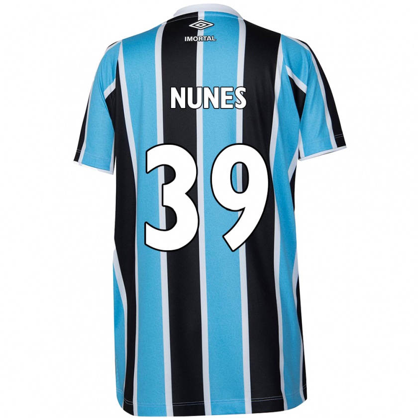 Kandiny Női Gustavo Nunes #39 Kék Fekete Fehér Hazai Jersey 2024/25 Mez Póló Ing