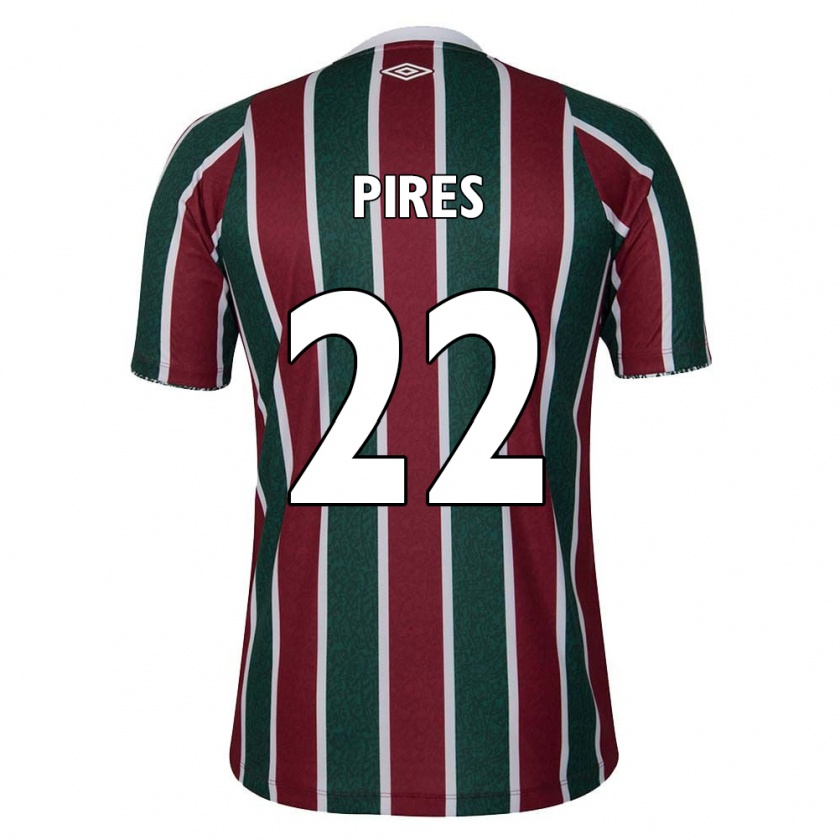 Kandiny Női Gabriel Pires #22 Zöld Barna Fehér Hazai Jersey 2024/25 Mez Póló Ing