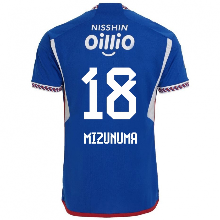 Kandiny Női Kota Mizunuma #18 Kék Fehér Piros Hazai Jersey 2024/25 Mez Póló Ing