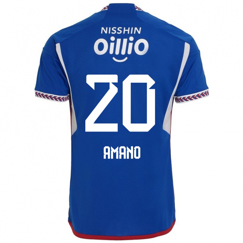 Kandiny Női Jun Amano #20 Kék Fehér Piros Hazai Jersey 2024/25 Mez Póló Ing