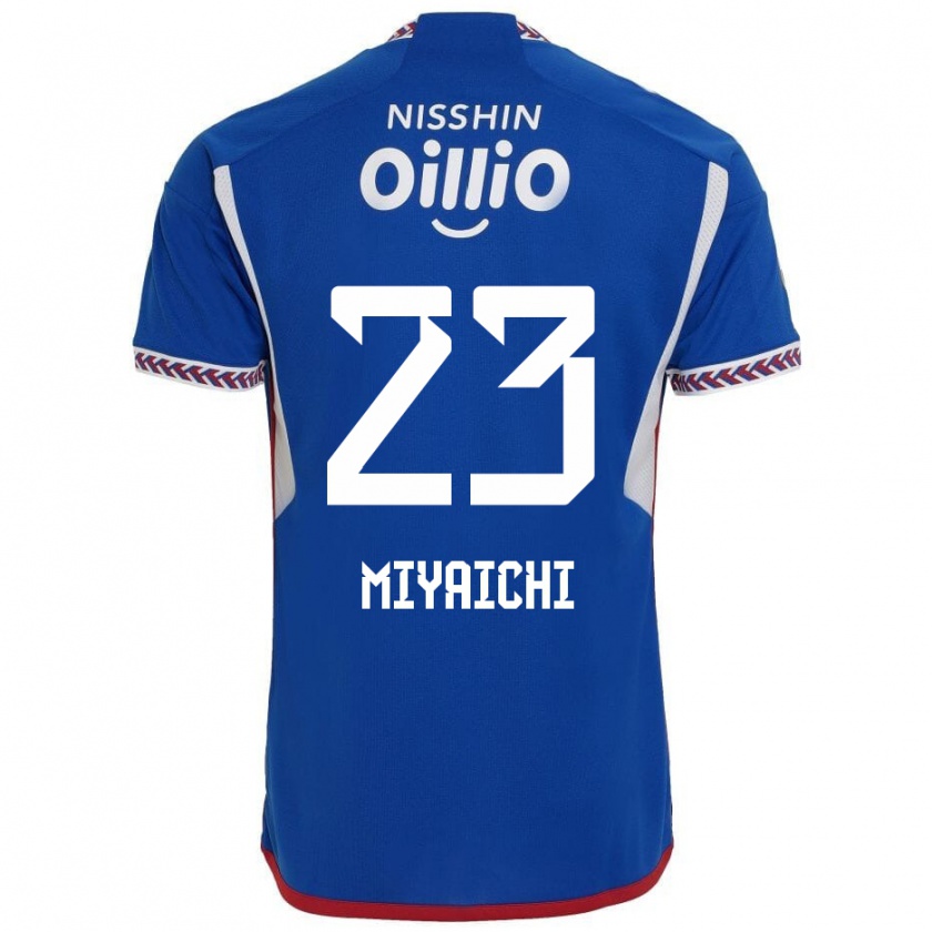 Kandiny Női Ryo Miyaichi #23 Kék Fehér Piros Hazai Jersey 2024/25 Mez Póló Ing