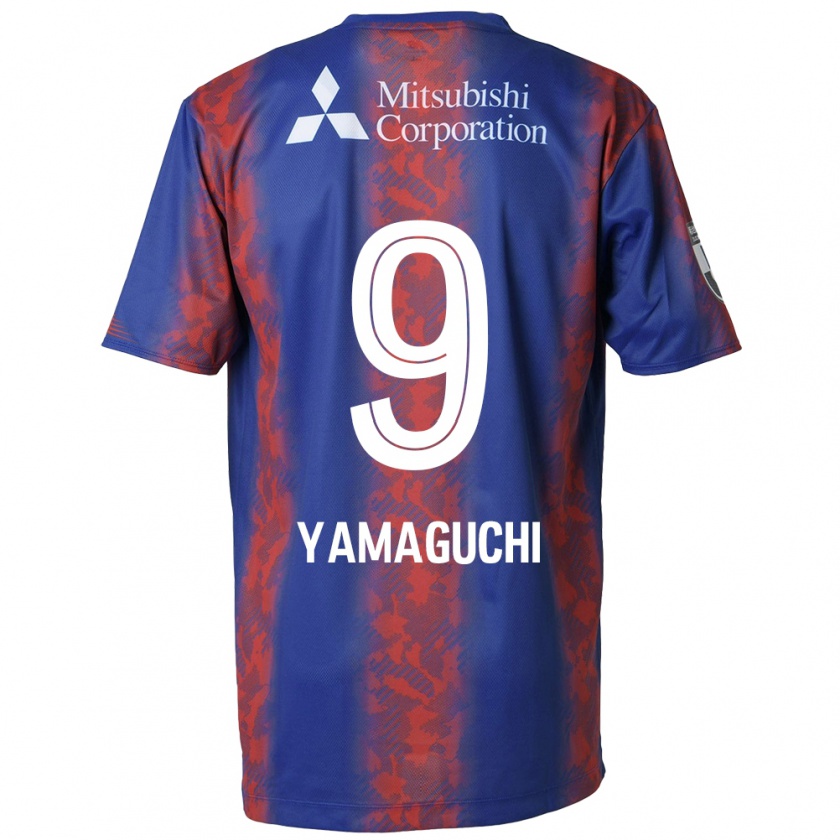 Kandiny Női Taiyo Yamaguchi #9 Kék Piros Hazai Jersey 2024/25 Mez Póló Ing