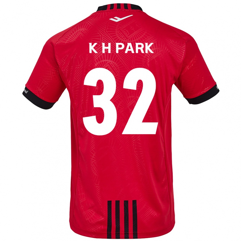 Kandiny Női Han-Kyul Park #32 Piros Fekete Hazai Jersey 2024/25 Mez Póló Ing