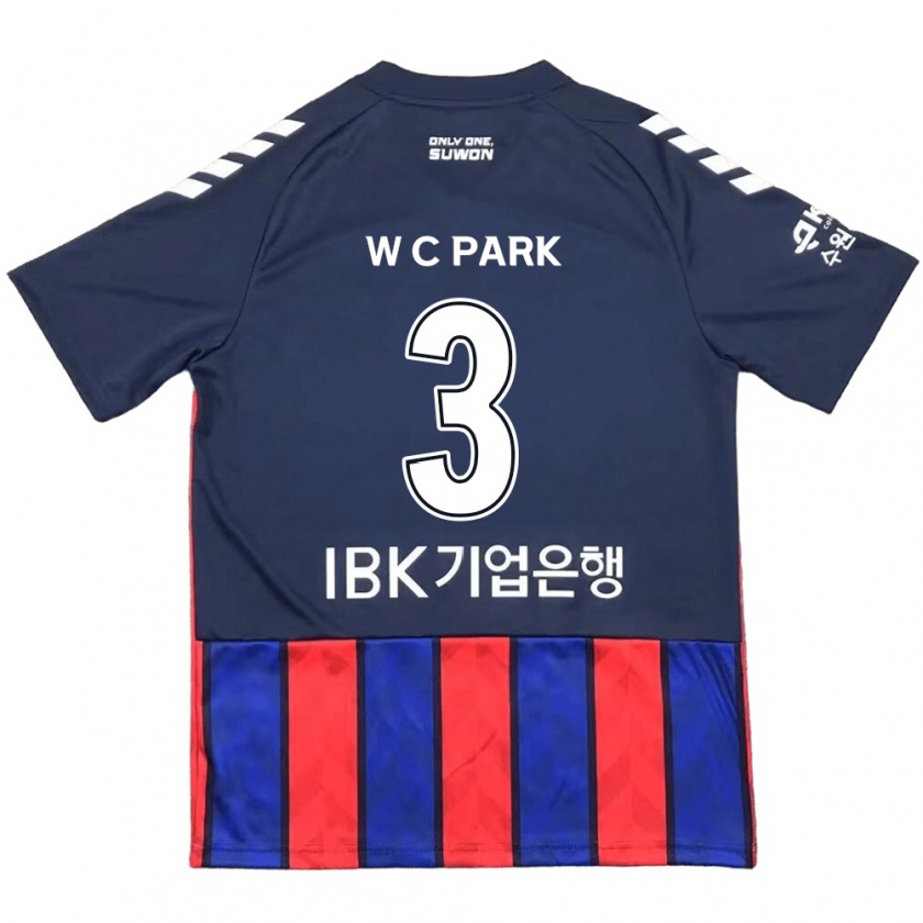 Kandiny Női Cheol-Woo Park #3 Kék Piros Hazai Jersey 2024/25 Mez Póló Ing