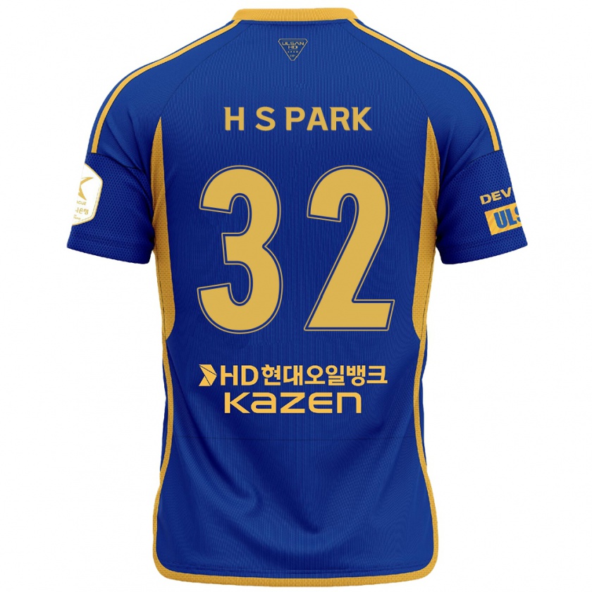 Kandiny Női Sung-Hyun Park #32 Kék Sárga Hazai Jersey 2024/25 Mez Póló Ing