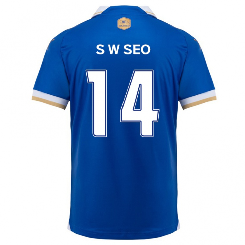 Kandiny Női Woo-Seong Seo #14 Kék Fehér Hazai Jersey 2024/25 Mez Póló Ing