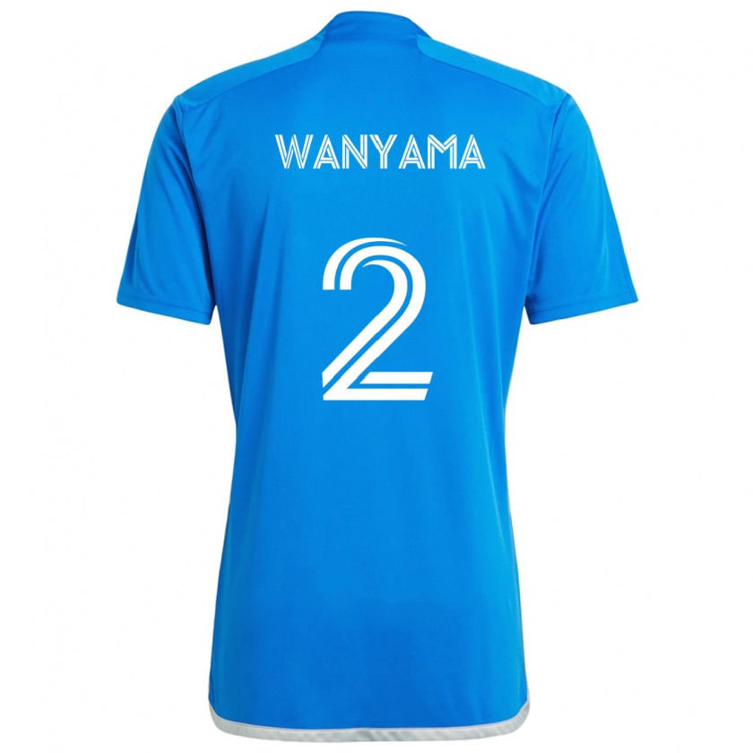 Kandiny Női Victor Wanyama #2 Kék Fehér Hazai Jersey 2024/25 Mez Póló Ing