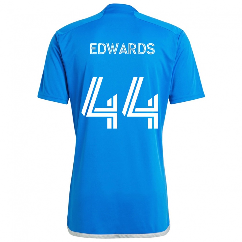 Kandiny Női Raheem Edwards #44 Kék Fehér Hazai Jersey 2024/25 Mez Póló Ing