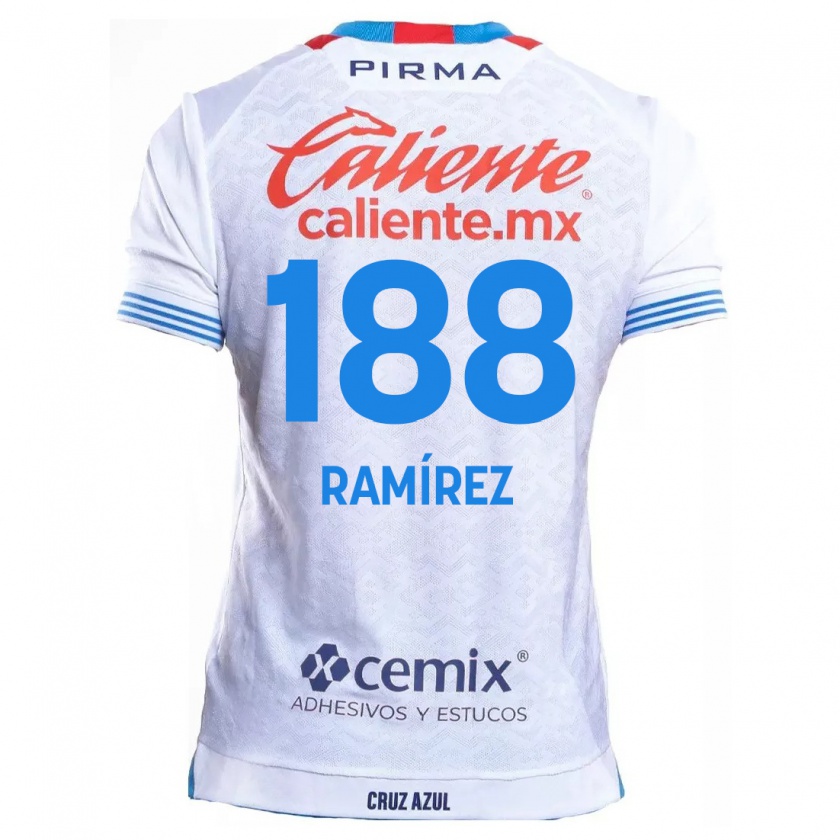 Kandiny Női Diego Ramírez #188 Fehér Kék Idegenbeli Jersey 2024/25 Mez Póló Ing