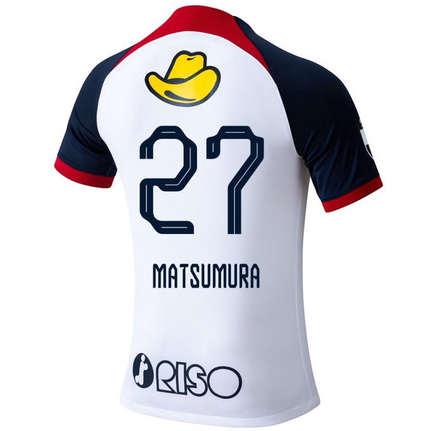 Kandiny Női Yuta Matsumura #27 Fehér Kék Piros Idegenbeli Jersey 2024/25 Mez Póló Ing