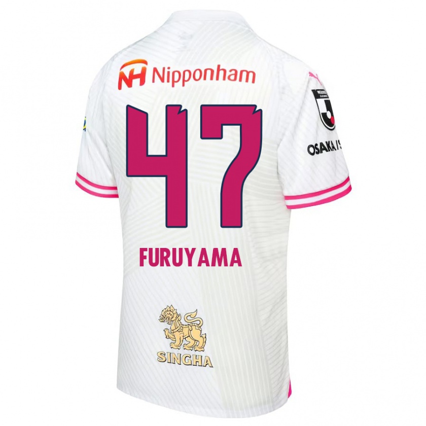 Kandiny Női Kengo Furuyama #47 Fehér Rózsaszín Idegenbeli Jersey 2024/25 Mez Póló Ing