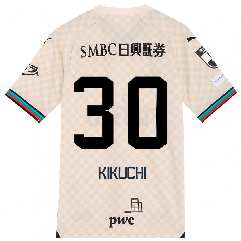 Kandiny Női Kyo Kikuchi #30 Fehér Szürke Idegenbeli Jersey 2024/25 Mez Póló Ing