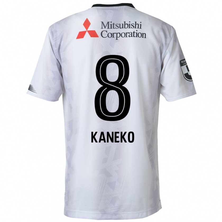 Kandiny Női Shunsuke Kaneko #8 Fehér Fekete Idegenbeli Jersey 2024/25 Mez Póló Ing