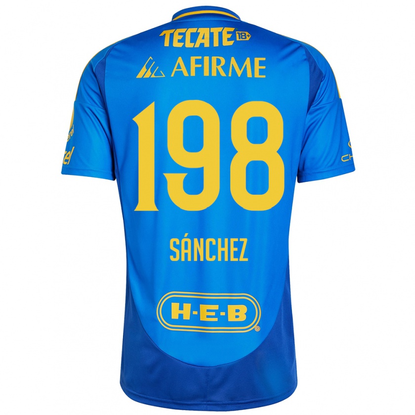 Kandiny Női Diego Sánchez #198 Kék Sárga Idegenbeli Jersey 2024/25 Mez Póló Ing