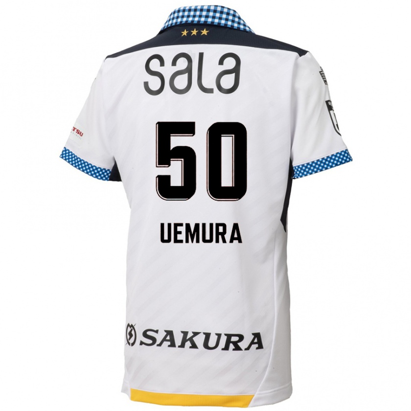 Kandiny Női Hiroto Uemura #50 Fehér Fekete Idegenbeli Jersey 2024/25 Mez Póló Ing