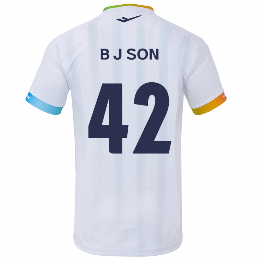 Kandiny Női Jeong-Beom Son #42 Fehér Kék Idegenbeli Jersey 2024/25 Mez Póló Ing