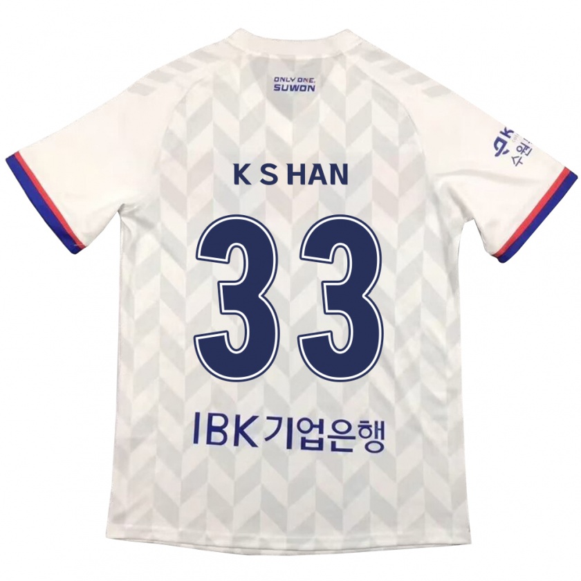 Kandiny Női Sang-Kyu Han #33 Fehér Kék Idegenbeli Jersey 2024/25 Mez Póló Ing