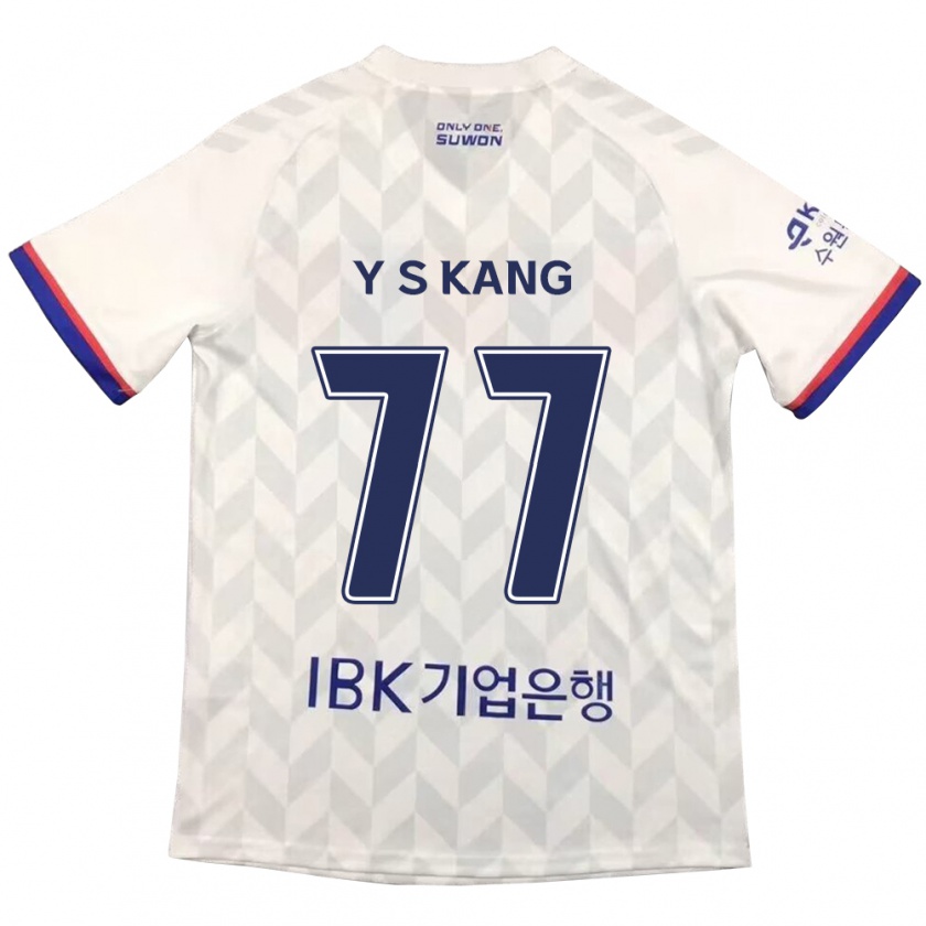 Kandiny Női Sang-Yun Kang #77 Fehér Kék Idegenbeli Jersey 2024/25 Mez Póló Ing