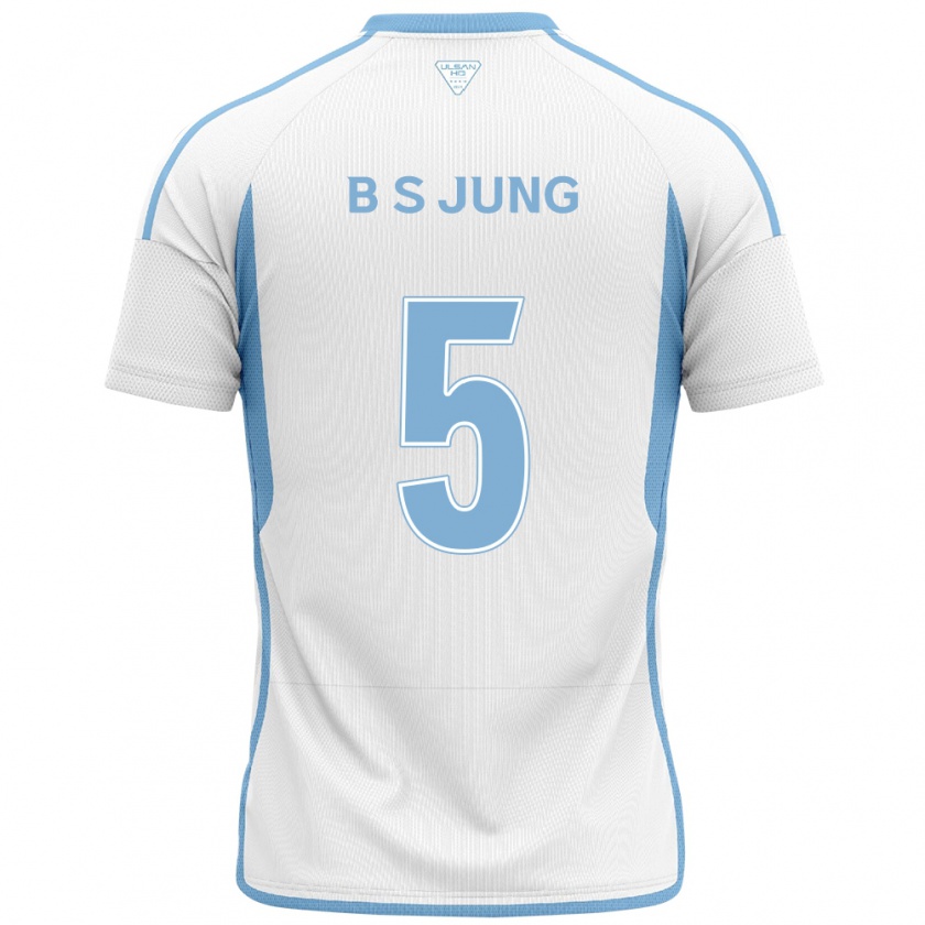 Kandiny Női Seong-Bin Jung #5 Fehér Kék Idegenbeli Jersey 2024/25 Mez Póló Ing