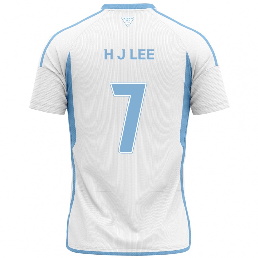 Kandiny Női Jae-Hun Lee #7 Fehér Kék Idegenbeli Jersey 2024/25 Mez Póló Ing