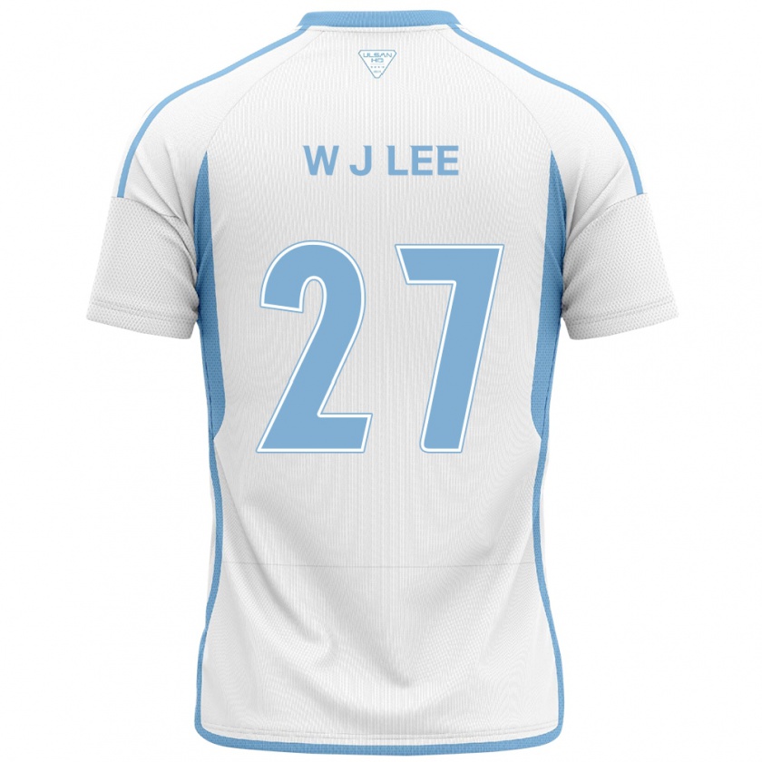 Kandiny Női Ji-Woo Lee #27 Fehér Kék Idegenbeli Jersey 2024/25 Mez Póló Ing