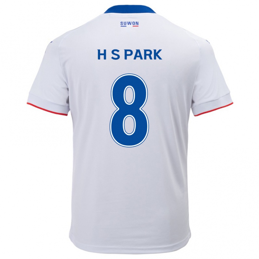 Kandiny Női Sang-Hyeok Park #8 Fehér Kék Idegenbeli Jersey 2024/25 Mez Póló Ing