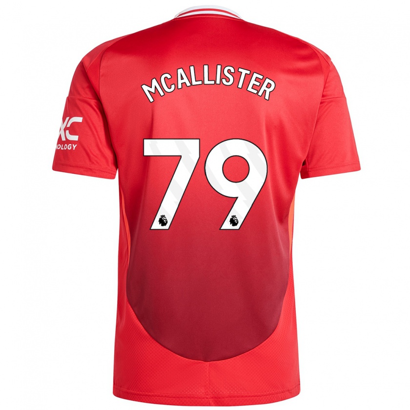 Kandiny Gyermek Finley Mcallister #79 Élénkpiros Hazai Jersey 2024/25 Mez Póló Ing