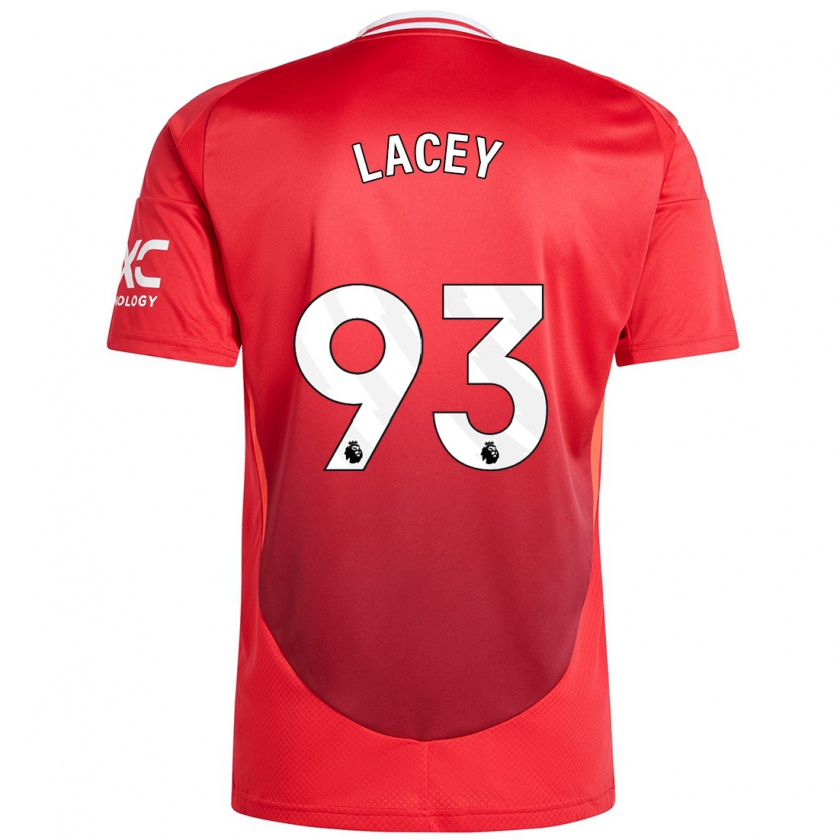 Kandiny Gyermek Shea Lacey #93 Élénkpiros Hazai Jersey 2024/25 Mez Póló Ing