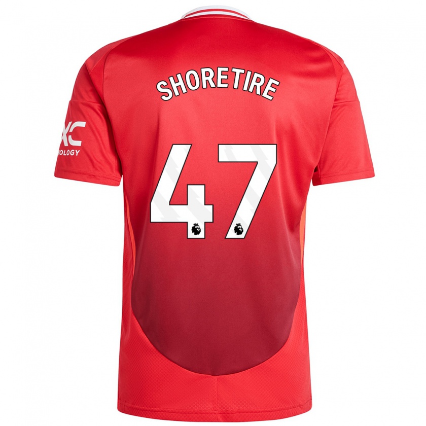 Kandiny Gyermek Shola Shoretire #47 Élénkpiros Hazai Jersey 2024/25 Mez Póló Ing