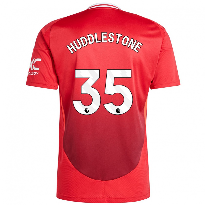 Kandiny Gyermek Tom Huddlestone #35 Élénkpiros Hazai Jersey 2024/25 Mez Póló Ing