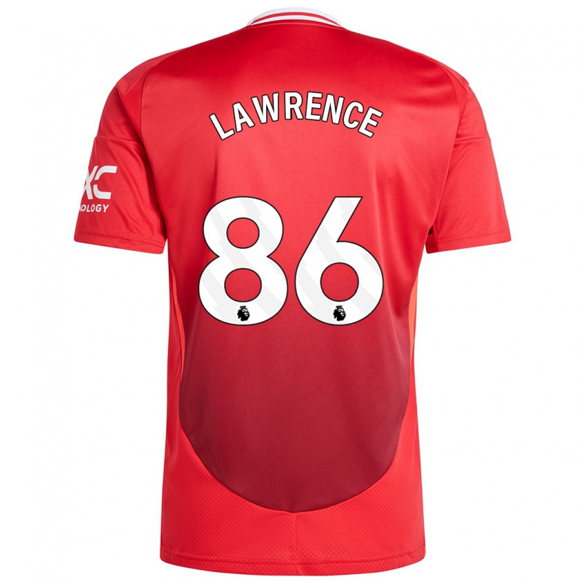 Kandiny Gyermek Marcus Lawrence #86 Élénkpiros Hazai Jersey 2024/25 Mez Póló Ing