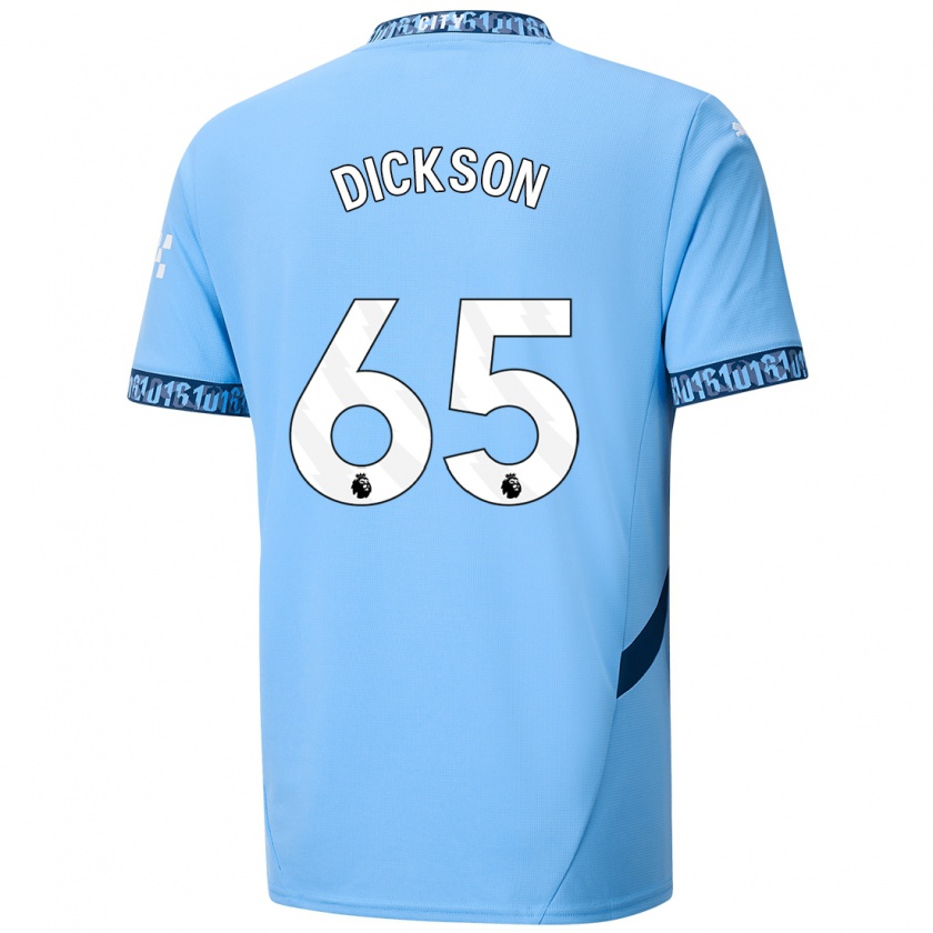 Kandiny Gyermek Will Dickson #65 Sötétkék Hazai Jersey 2024/25 Mez Póló Ing