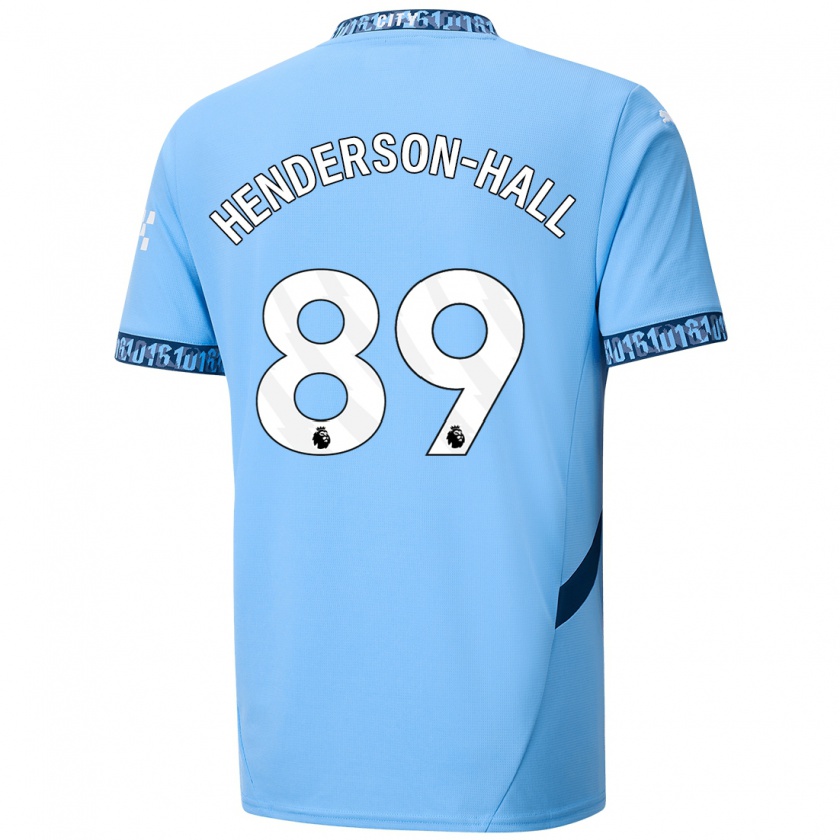 Kandiny Gyermek Matty Henderson-Hall #89 Sötétkék Hazai Jersey 2024/25 Mez Póló Ing