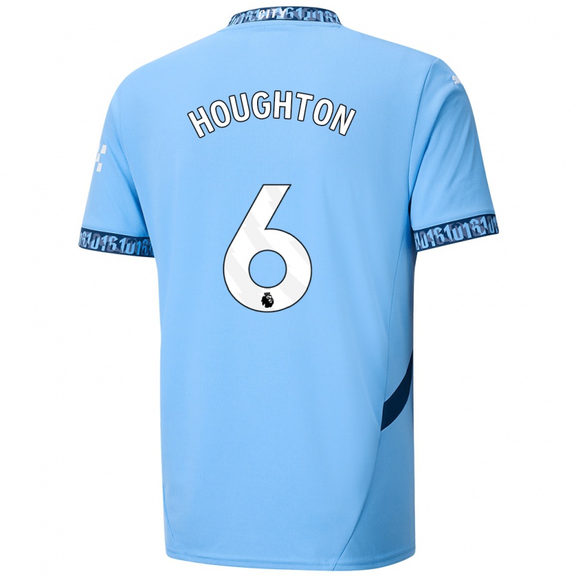 Kandiny Gyermek Steph Houghton #6 Sötétkék Hazai Jersey 2024/25 Mez Póló Ing