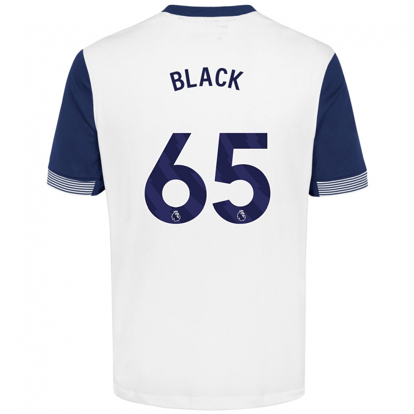 Kandiny Gyermek Leo Black #65 Fehér Kék Hazai Jersey 2024/25 Mez Póló Ing