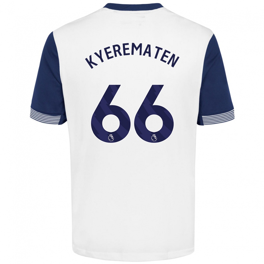 Kandiny Gyermek Rio Kyerematen #66 Fehér Kék Hazai Jersey 2024/25 Mez Póló Ing