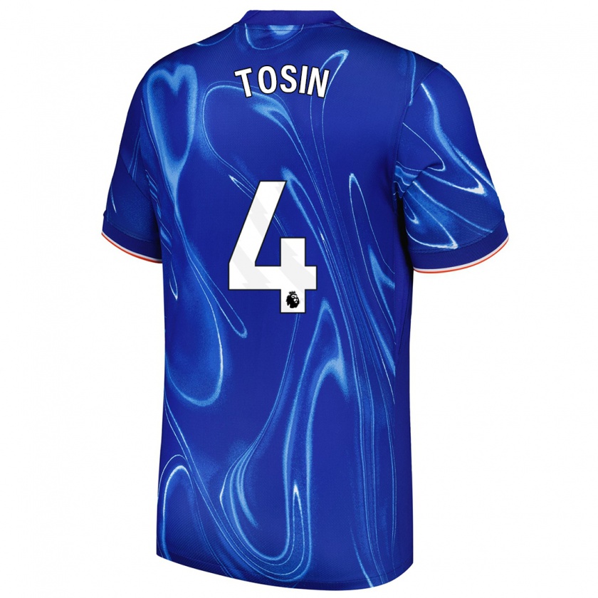 Kandiny Gyermek Tosin Adarabioyo #4 Kék Fehér Hazai Jersey 2024/25 Mez Póló Ing