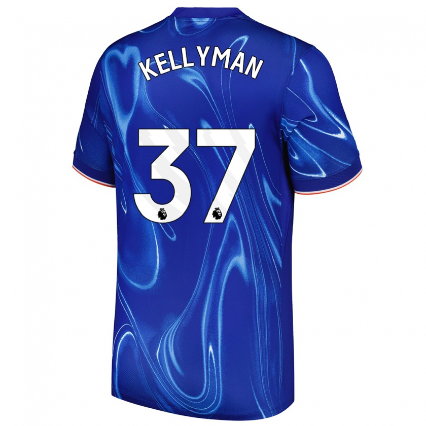 Kandiny Gyermek Omari Kellyman #37 Kék Fehér Hazai Jersey 2024/25 Mez Póló Ing