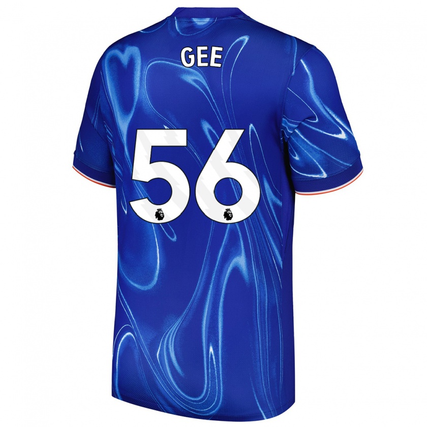 Kandiny Gyermek Billy Gee #56 Kék Fehér Hazai Jersey 2024/25 Mez Póló Ing