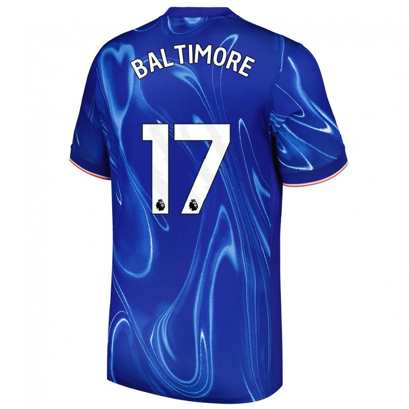 Kandiny Gyermek Sandy Baltimore #17 Kék Fehér Hazai Jersey 2024/25 Mez Póló Ing