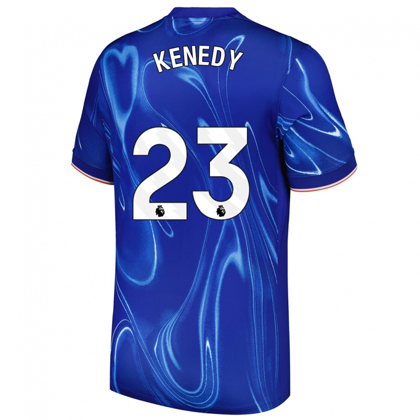 Kandiny Gyermek Robert Kenedy #23 Kék Fehér Hazai Jersey 2024/25 Mez Póló Ing