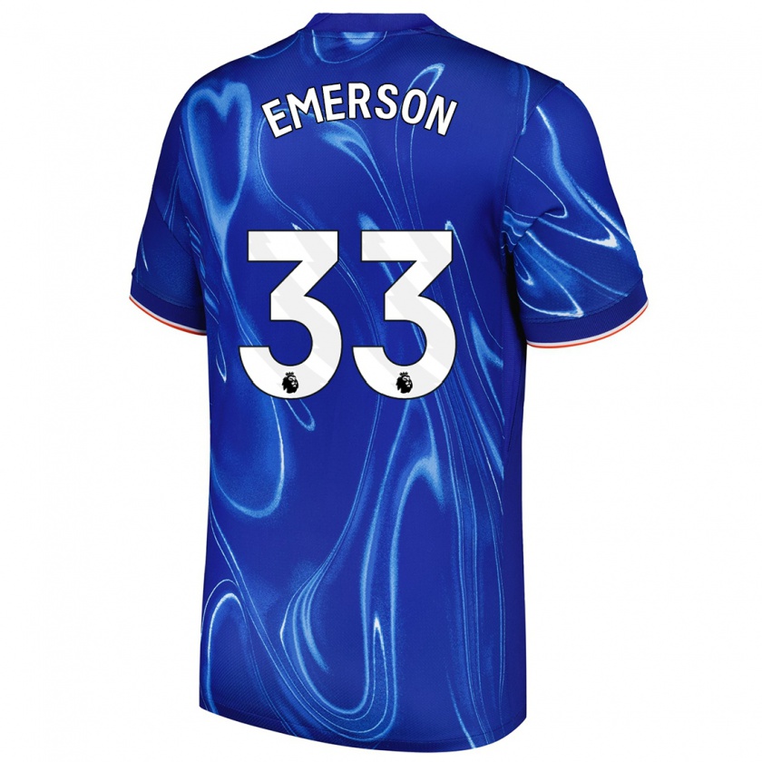 Kandiny Gyermek Emerson #33 Kék Fehér Hazai Jersey 2024/25 Mez Póló Ing