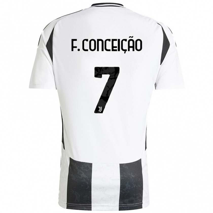 Kandiny Gyermek Francisco Conceição #7 Kék Fehér Hazai Jersey 2024/25 Mez Póló Ing