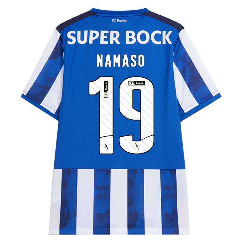 Kandiny Gyermek Danny Namaso #19 Kék Fehér Hazai Jersey 2024/25 Mez Póló Ing