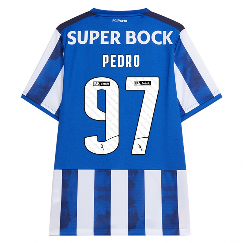 Kandiny Gyermek Zé Pedro #97 Kék Fehér Hazai Jersey 2024/25 Mez Póló Ing