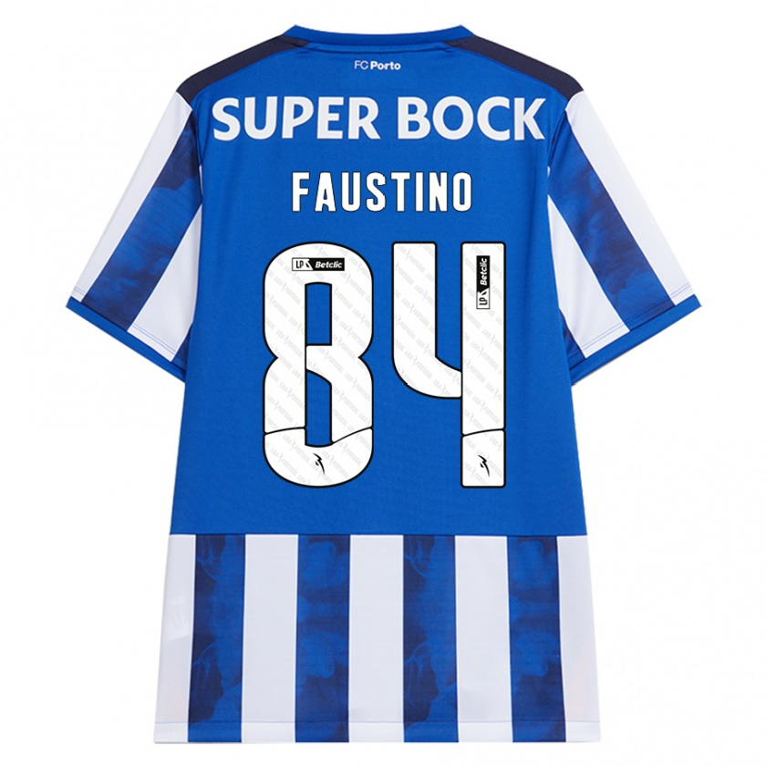 Kandiny Gyermek Levi Faustino #84 Kék Fehér Hazai Jersey 2024/25 Mez Póló Ing