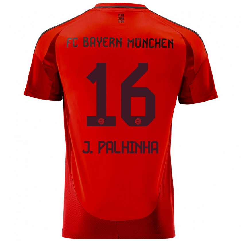 Kandiny Gyermek João Palhinha #16 Piros Hazai Jersey 2024/25 Mez Póló Ing