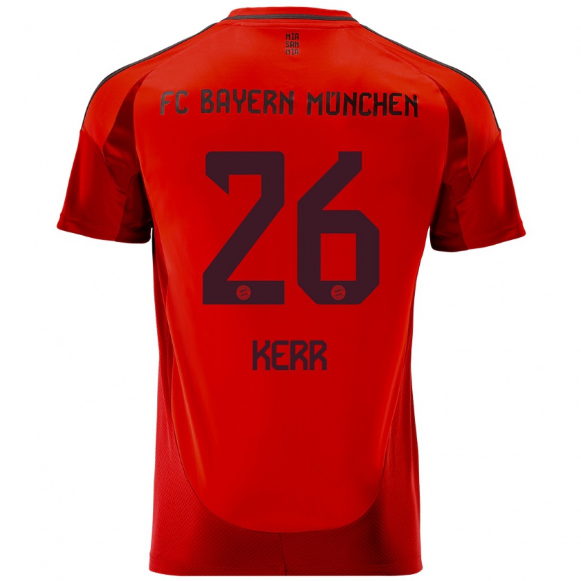 Kandiny Gyermek Samantha Kerr #26 Piros Hazai Jersey 2024/25 Mez Póló Ing