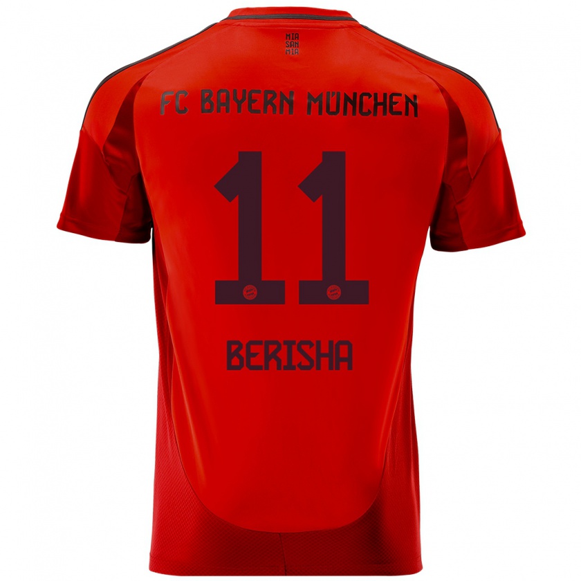 Kandiny Gyermek Dion Berisha #11 Piros Hazai Jersey 2024/25 Mez Póló Ing